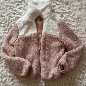 Forever 21 Jacket, Size: S, Color: pink and white